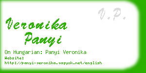 veronika panyi business card